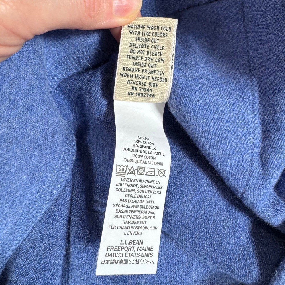 L.L.Bean Ultrasoft Sweats Straight Leg Women L Petite Blue ID300004 Athleisure - Picture 6 of 9